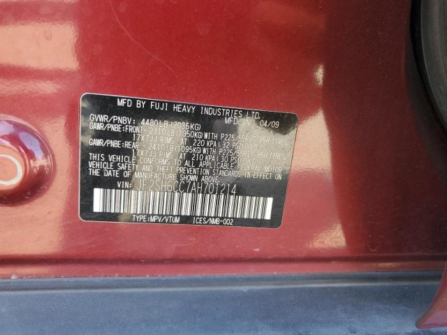 Photo 14 from auction – 2010 SUBARU FORESTER 2 with VIN JF2SH6CC7AH701214