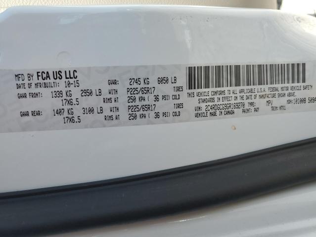 Foto 14 de la subasta – 2016 DODGE GRAND CARA con VIN 2C4RDGCG9GR169270