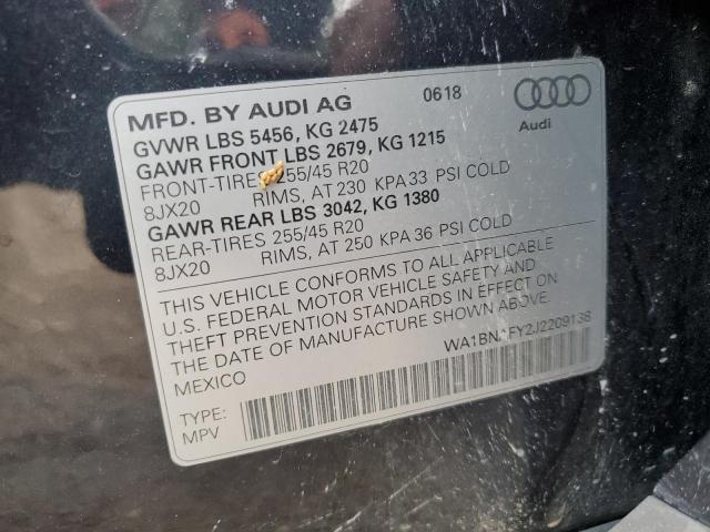 Photo 14 from auction – 2018 AUDI Q5 PREMIUM with VIN WA1BNAFY2J2209138