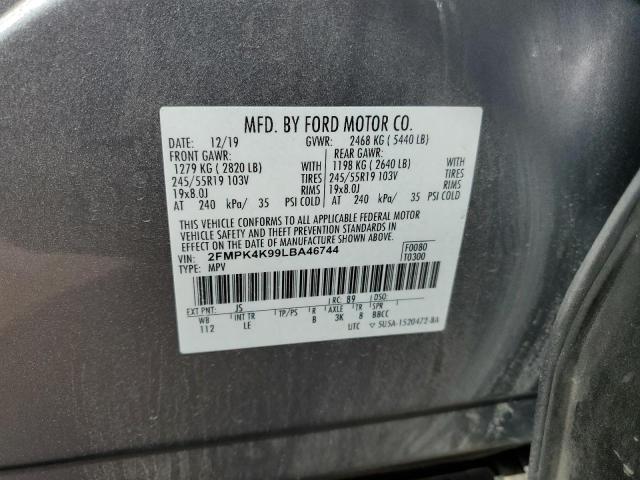Photo 14 from auction – 2020 FORD EDGE TITAN with VIN 2FMPK4K99LBA46744