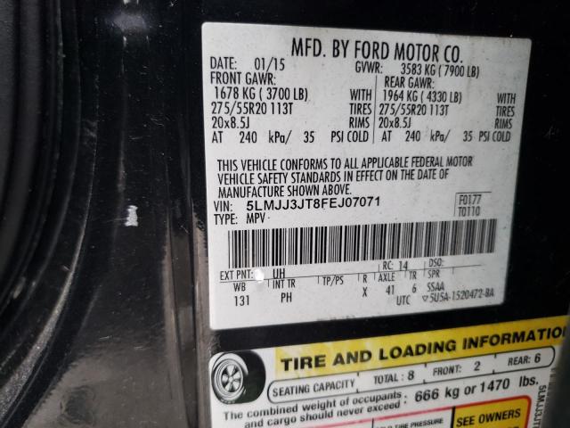Photo 14 from auction – 2015 LINCOLN NAVIGATOR with VIN 5LMJJ3JT8FEJ07071