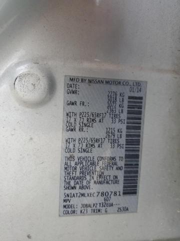 Photo 14 from auction – 2014 NISSAN ROGUE S with VIN 5N1AT2MLXEC780781