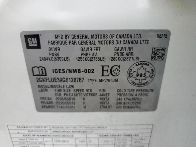 Foto 14 de la subasta – 2016 GMC TERRAIN SL con VIN 2GKFLUE39G6120767