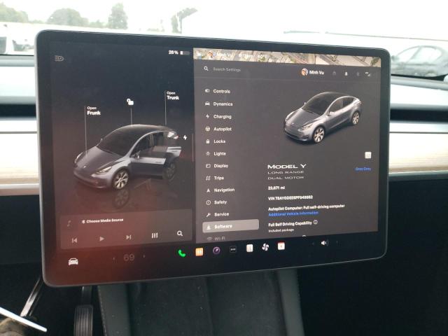 Photo 9 from auction – 2023 TESLA MODEL Y with VIN 7SAYGDEE6PF949982