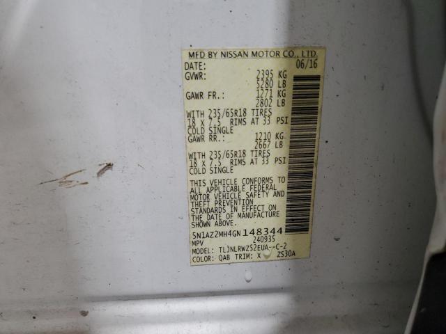 Photo 14 from auction – 2016 NISSAN MURANO S with VIN 5N1AZ2MH4GN148344