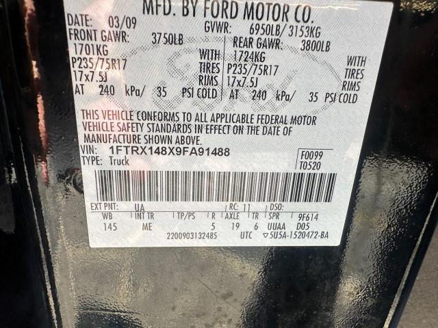 Photo 10 from auction – 2009 FORD F150 SUPER with VIN 1FTRX148X9FA91488