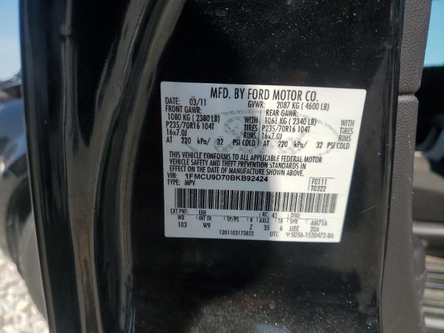 Photo 14 from auction – 2011 FORD ESCAPE XLT with VIN 1FMCU9D70BKB92424
