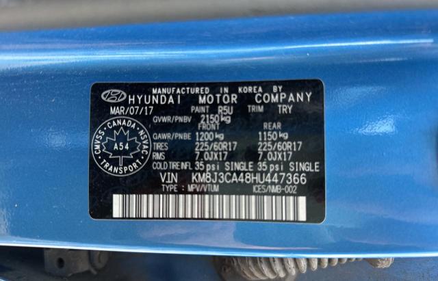 Photo 10 from auction – 2017 HYUNDAI TUCSON LIM with VIN KM8J3CA48HU447366