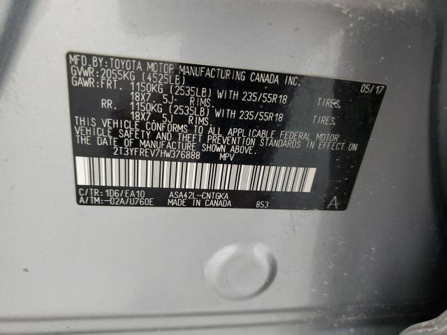 Photo 14 from auction – 2017 TOYOTA RAV4 LIMIT with VIN 2T3YFREV7HW376888