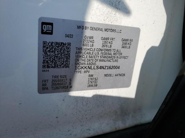 Photo 14 from auction – 2022 GMC ACADIA AT4 with VIN 1GKKNLLS4NZ162004