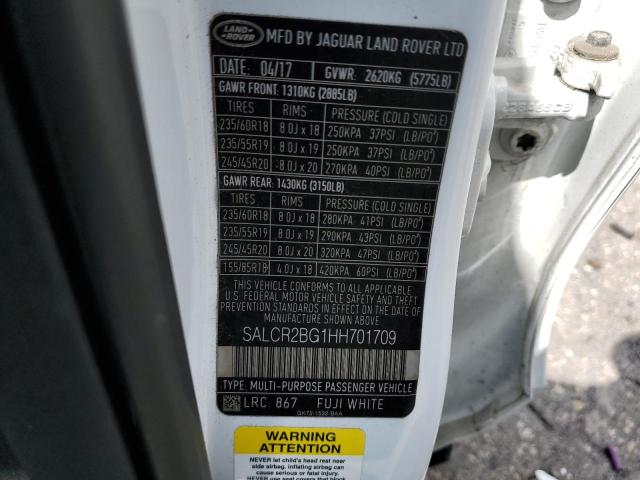 Photo 14 from auction – 2017 LAND ROVER DISCOVERY with VIN SALCR2BG1HH701709