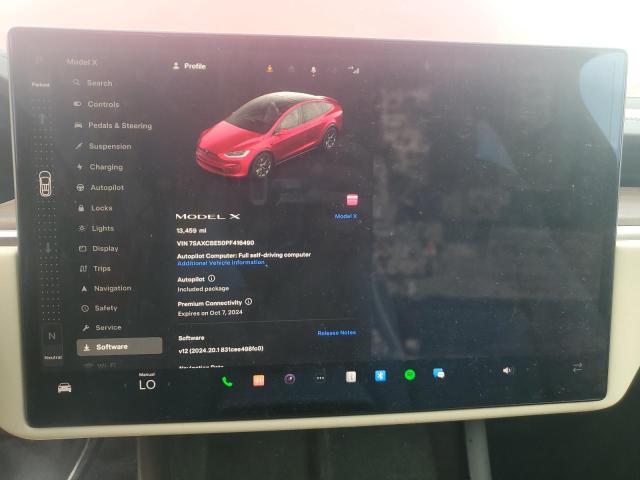 Photo 9 from auction – 2023 TESLA MODEL X with VIN 7SAXCBE50PF416490