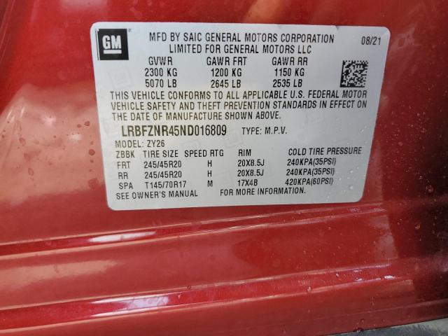 Photo 14 from auction – 2022 BUICK ENVISION E with VIN LRBFZNR45ND016809