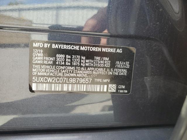 Photo 14 from auction – 2020 BMW X7 XDRIVE4 with VIN 5UXCW2C07L9B79657