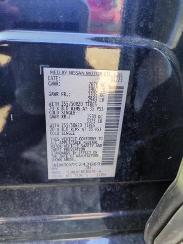 Photo 14 from auction – 2023 NISSAN PATHFINDER with VIN 5N1DR3CD7PC243669