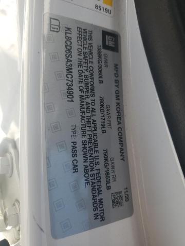 Photo 14 from auction – 2021 CHEVROLET SPARK 1LT with VIN KL8CD6SA3MC734901
