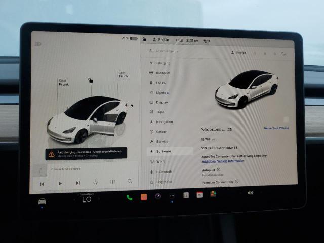 Photo 9 from auction – 2023 TESLA MODEL 3 with VIN 5YJ3E1EA7PF582454