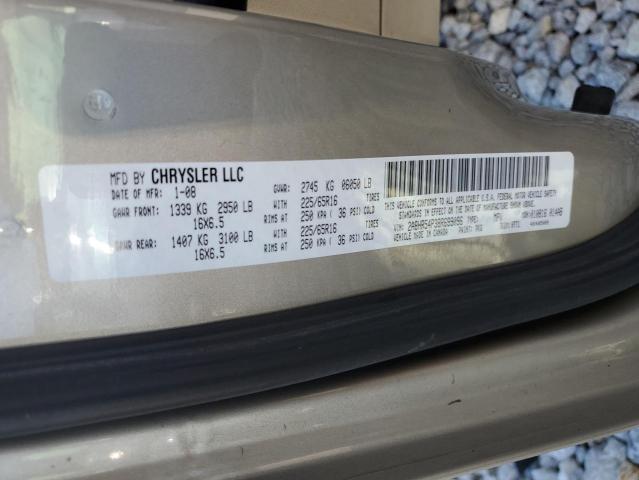 Photo 14 from auction – 2008 CHRYSLER TOWN & COU with VIN 2A8HR54P38R699096