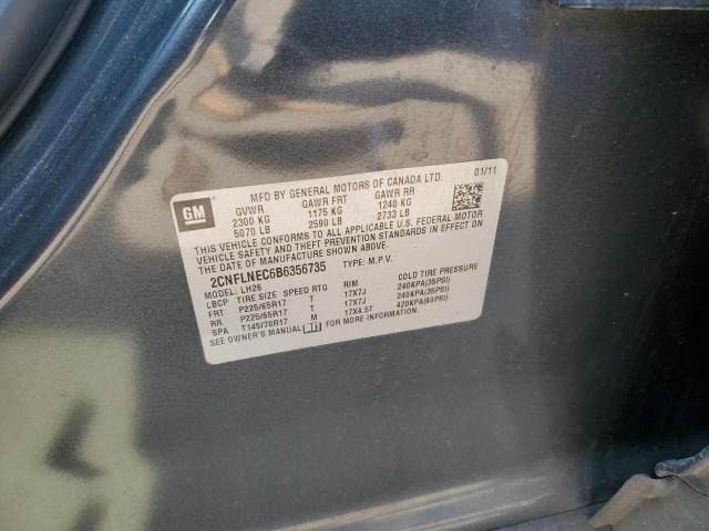 Photo 14 from auction – 2011 CHEVROLET EQUINOX LT with VIN 2CNFLNEC6B6356735