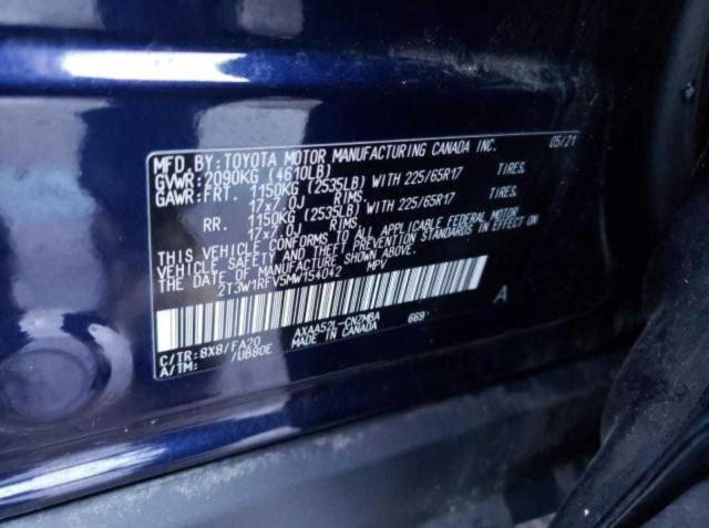 Photo 10 from auction – 2021 TOYOTA RAV4 XLE with VIN 2T3W1RFV5MW154042