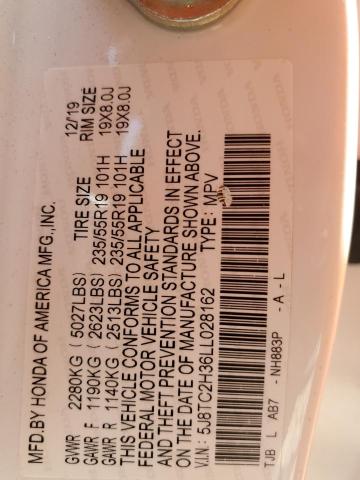 Photo 14 from auction – 2020 ACURA RDX with VIN 5J8TC2H36LL028162