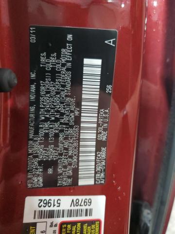 Photo 14 from auction – 2011 TOYOTA SIENNA LE with VIN 5TDKK3DC3BS135563