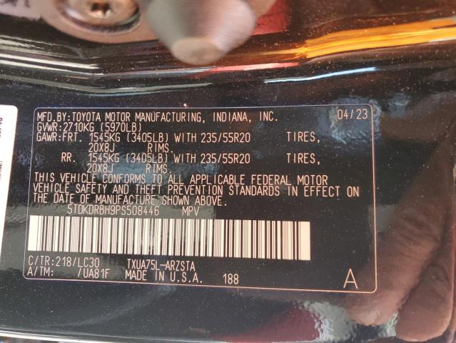Photo 14 from auction – 2023 TOYOTA HIGHLANDER with VIN 5TDKDRBH9PS508446