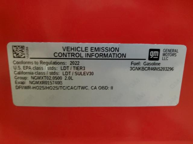 Photo 14 from auction – 2022 CHEVROLET BLAZER 2LT with VIN 3GNKBCR46NS203296
