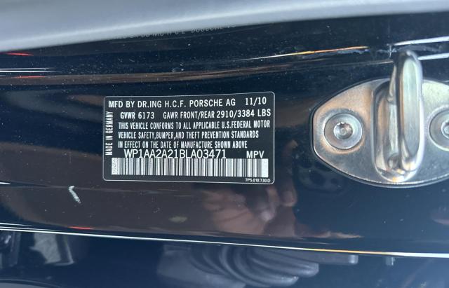 Photo 10 from auction – 2011 PORSCHE CAYENNE with VIN WP1AA2A21BLA03471