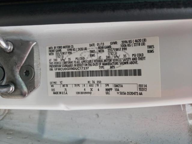 Photo 14 from auction – 2013 FORD ESCAPE SE with VIN 1FMCU0GX9DUC17237