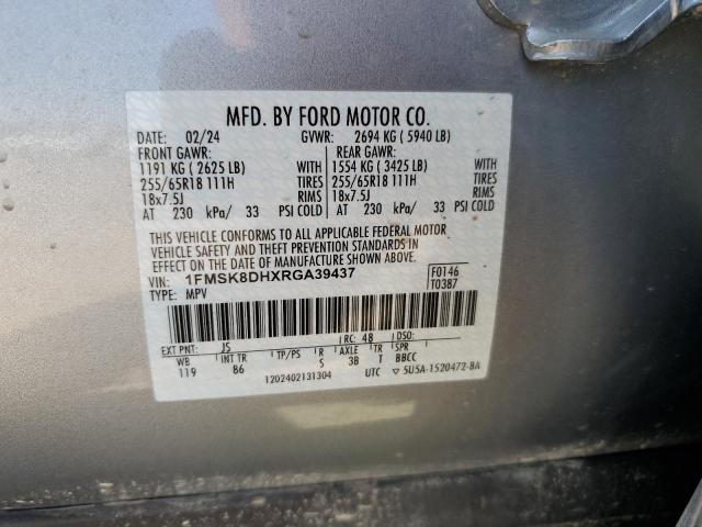 Photo 14 from auction – 2024 FORD EXPLORER X with VIN 1FMSK8DHXRGA39437