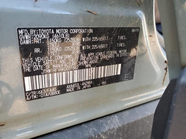 Photo 14 from auction – 2019 TOYOTA RAV4 XLE with VIN JTMW1RFV6KD031862
