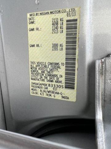 Photo 10 from auction – 2013 NISSAN MAXIMA S with VIN 1N4AA5AP4DC833305