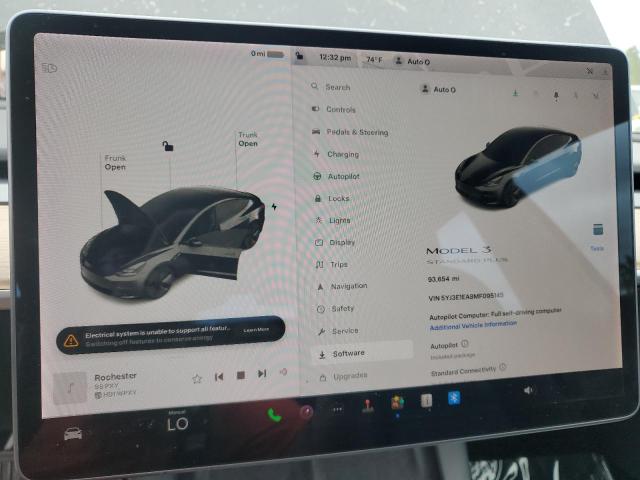 Photo 9 from auction – 2021 TESLA MODEL 3 with VIN 5YJ3E1EA8MF095145