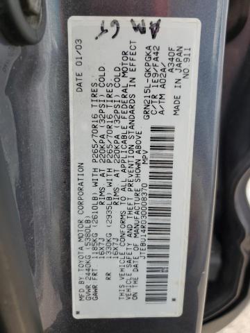 Photo 14 from auction – 2003 TOYOTA 4RUNNER SR with VIN JTEBU14R030008370