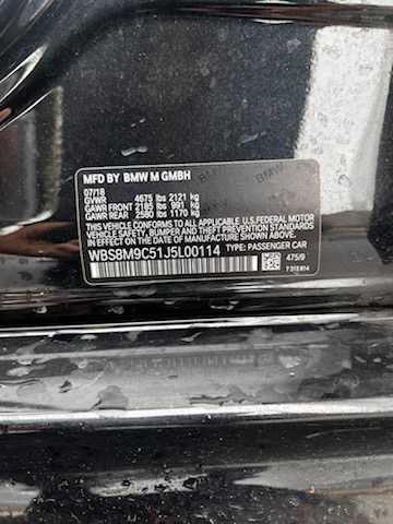 Photo 10 from auction – 2018 BMW M3 with VIN WBS8M9C51J5L00114