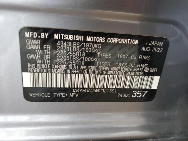 Photo 14 from auction – 2022 MITSUBISHI OUTLANDER with VIN JA4ARUAU5NU021391