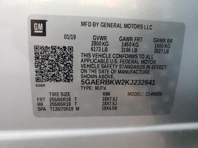 Photo 14 from auction – 2019 BUICK ENCLAVE ES with VIN 5GAERBKW2KJ232641