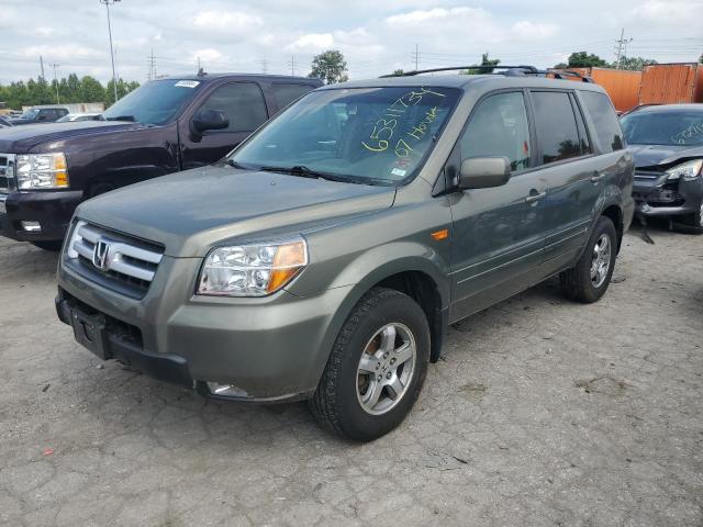 HONDA PILOT EXL 2007 with VIN 2HKYF18537H520617 - Photo from auction