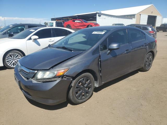 HONDA CIVIC LX 2012 with VIN 2HGFB2F59CH333477 - Photo from auction