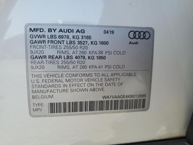 Photo 14 from auction – 2019 AUDI E-TRON PRE with VIN WA1VAAGE4KB012695