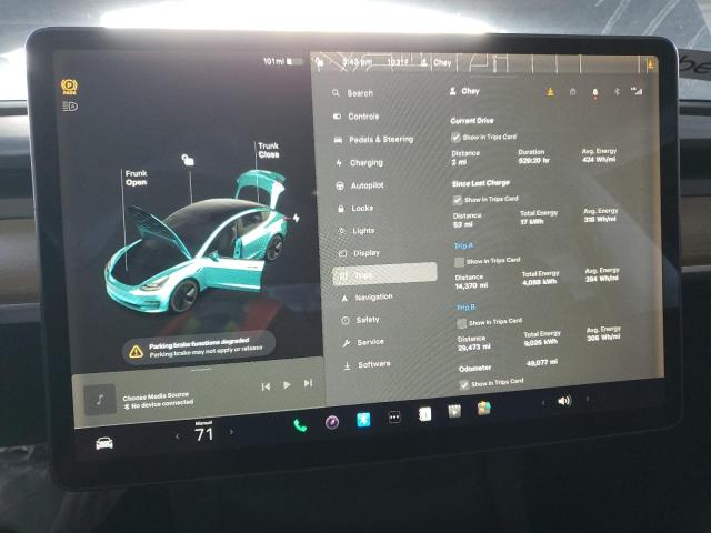 Photo 9 from auction – 2022 TESLA MODEL 3 with VIN 5YJ3E1EB9NF190338