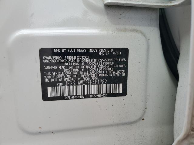 Photo 14 from auction – 2015 SUBARU FORESTER 2 with VIN JF2SJAWC2FH481782