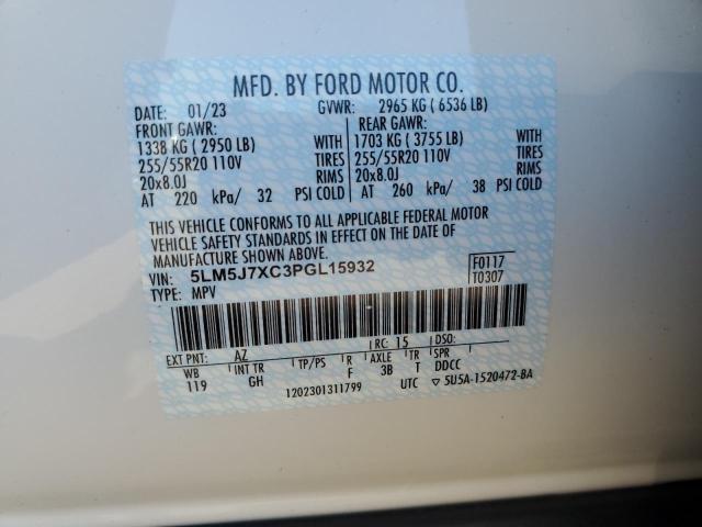 Photo 14 from auction – 2023 LINCOLN AVIATOR RE with VIN 5LM5J7XC3PGL15932