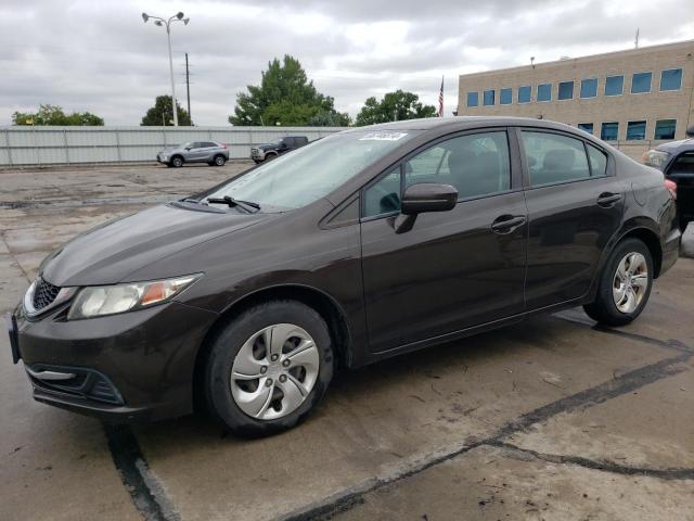 HONDA CIVIC LX 2014 with VIN 2HGFB2F57EH521336 - Photo from auction
