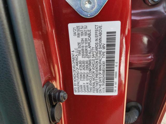 Photo 14 from auction – 2021 HONDA CR-V EX with VIN 7FARW2H55ME014361
