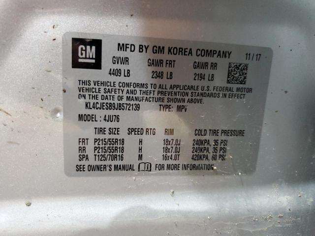 Photo 14 from auction – 2018 BUICK ENCORE PRE with VIN KL4CJESB9JB572139