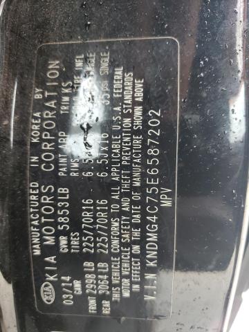 Photo 14 from auction – 2014 KIA SEDONA LX with VIN KNDMG4C75E6587202