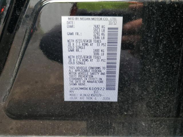 Photo 14 from auction – 2013 NISSAN PATHFINDER with VIN 5N1AR2MM0DC610922