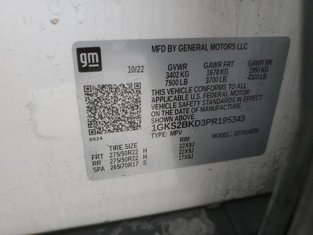 Photo 14 from auction – 2023 GMC YUKON SLT with VIN 1GKS2BKD3PR195343